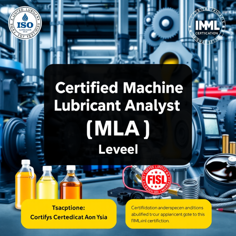 Certified Machine Lubricant Analyst (MLA) Level - I ? ISO 18436-4/ICML ...