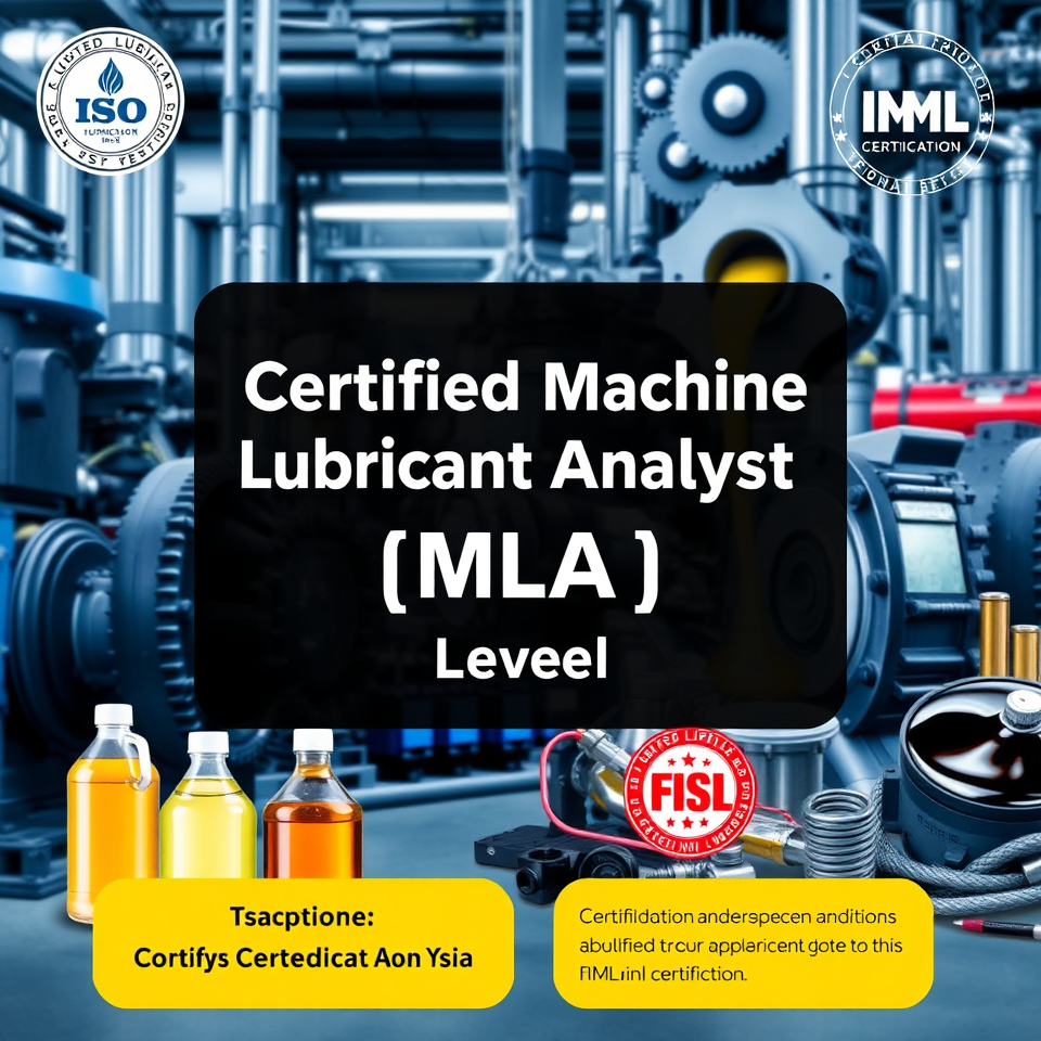  Certified Machine Lubricant Analyst (MLA) Level - I ? ISO 18436-4/ICML Certification